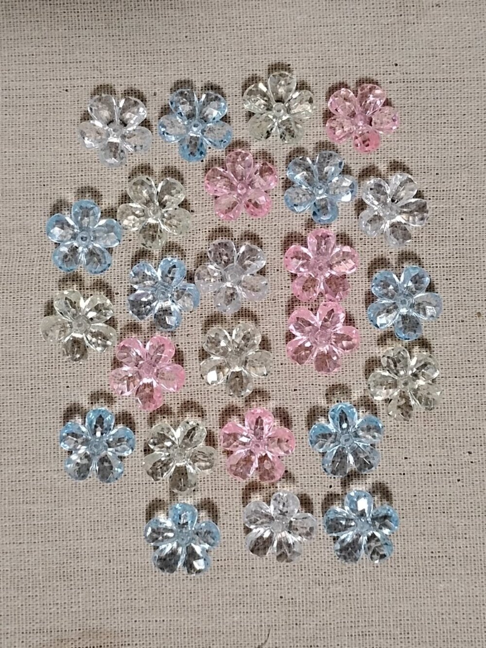 25 Pcs Large Pastel Colored Flowers Decorative Push Pins Bulletin Board Pins